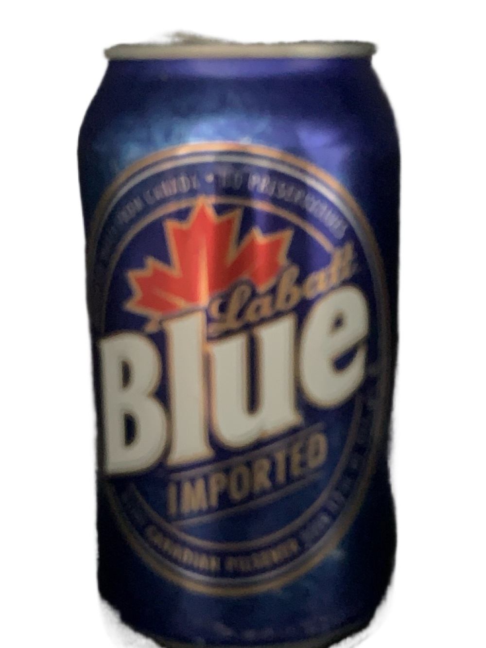 Vintage Beer Can Labatt Blue Imported Canadian Pilsner Blue Tab Empty Aluminum